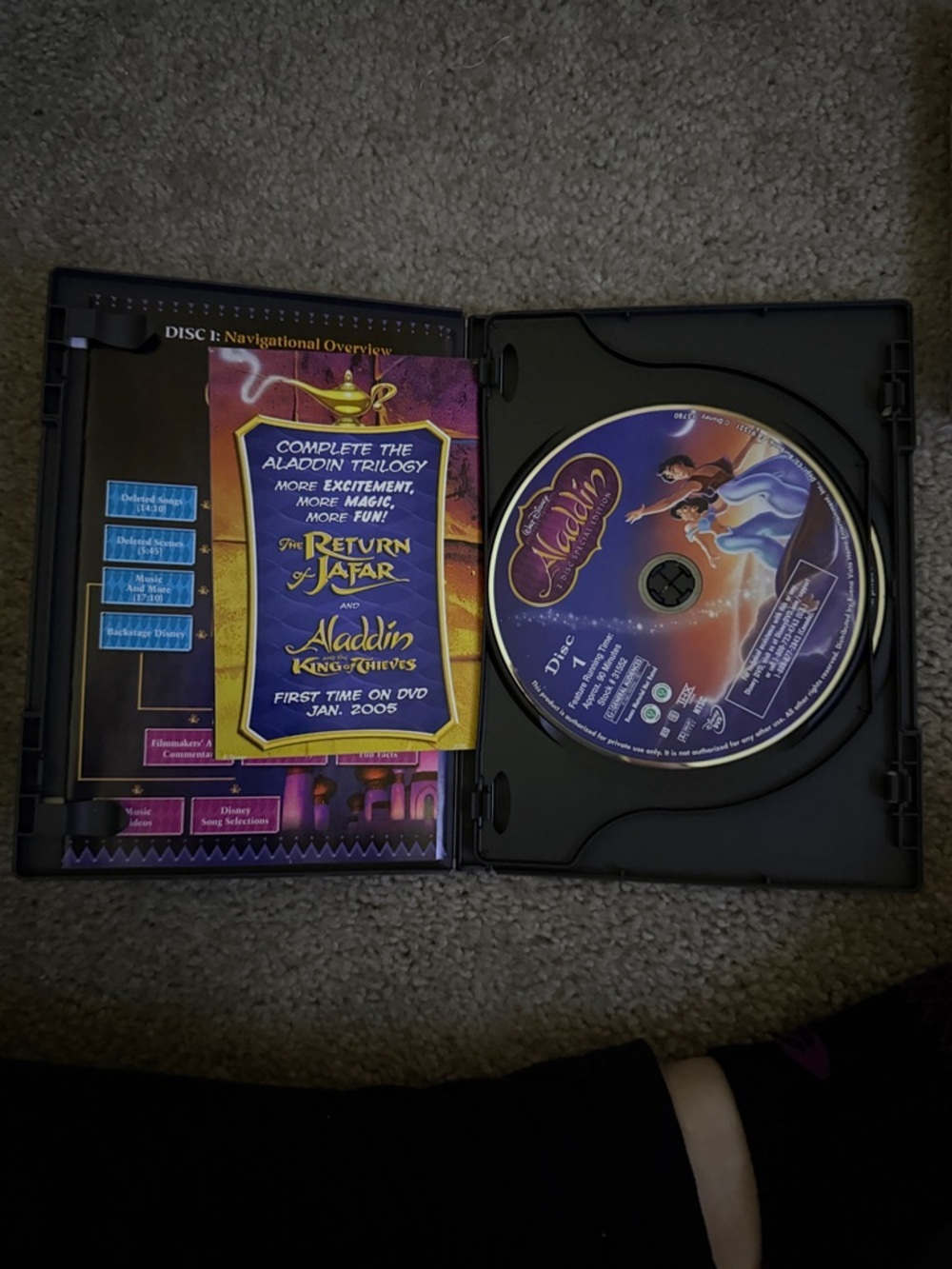 Walt Disney Aladdin Platinum Edition DVD - Picture 2 of 4